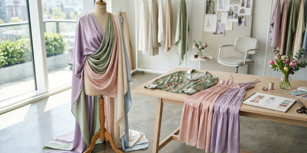 Satyna wiskozowa na wiosnę – lekkość i połysk idealny do sukienek i bluzek